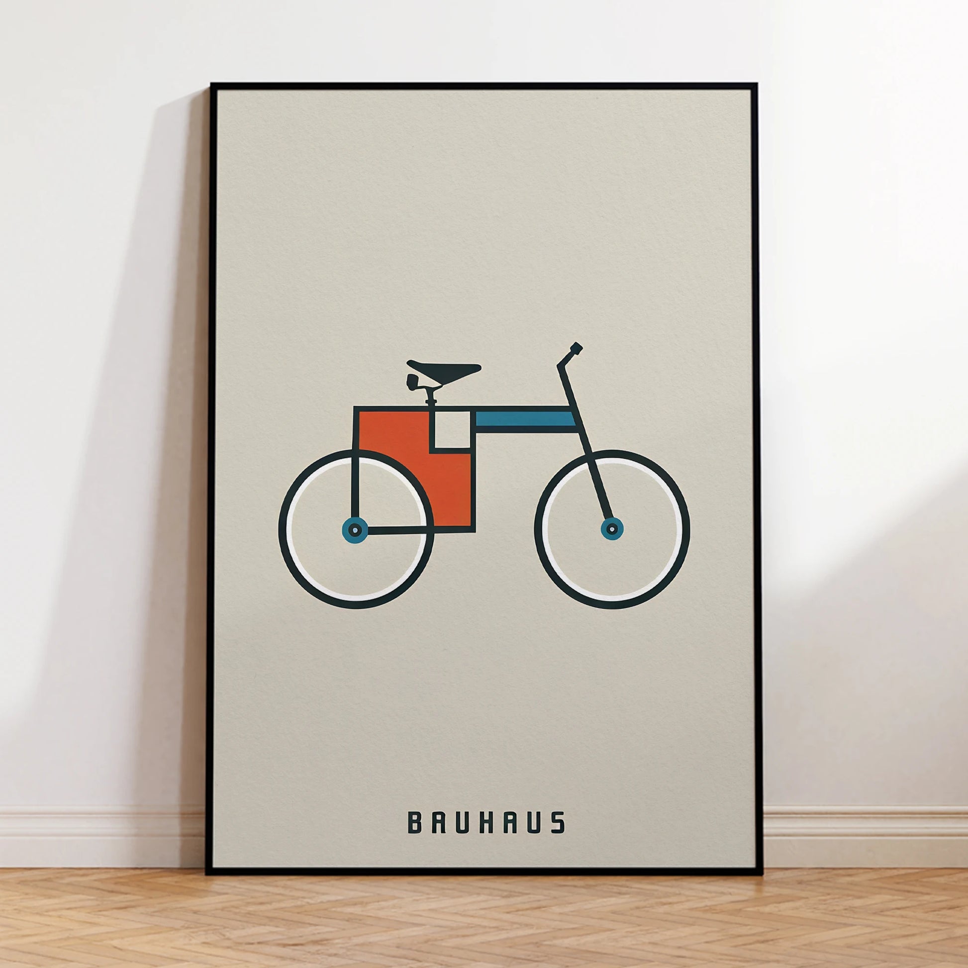 Waterproof Bauhaus bicycle canvas print for wall decoration

