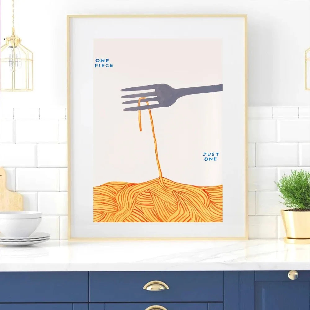Minimalist David Shrigley poster for bedroom or living room
