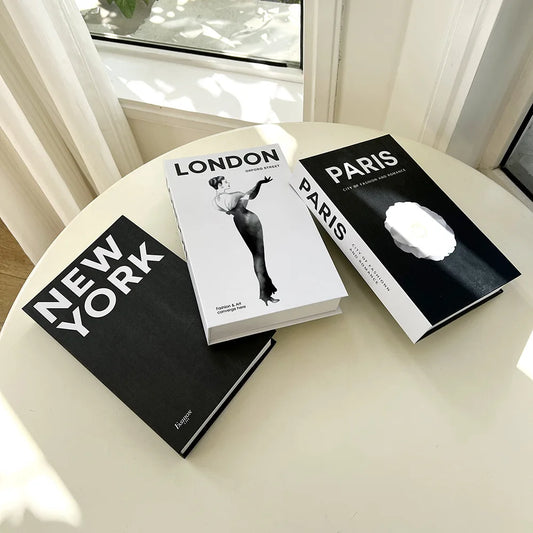 Modern luxury fake books for coffee table decoration in living room

