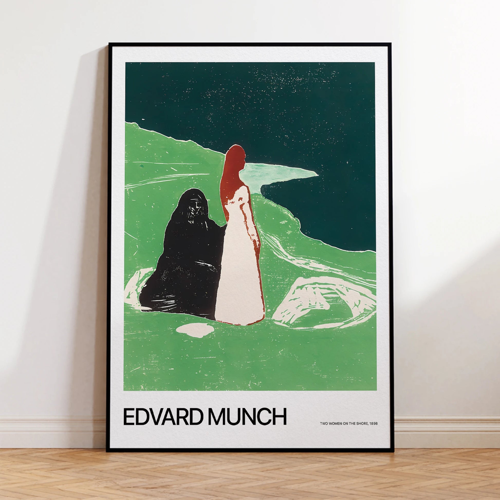 Minimalist Edvard Munch style canvas art for contemporary home interiors

