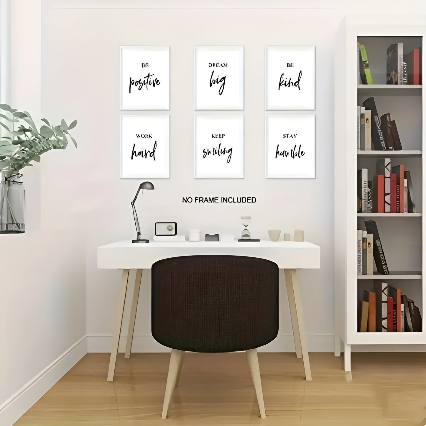 Frameless 8x10 inches motivational posters for school and training club decor
