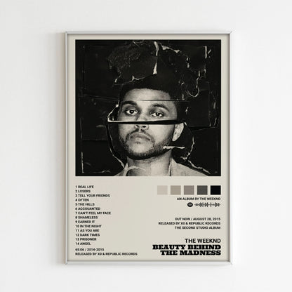 High-quality The Weeknd canvas painting for music lovers’ decor
