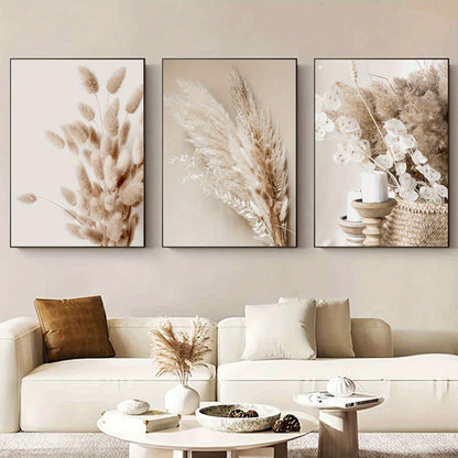 Modern minimalist boho canvas prints for living room and bedroom decor
