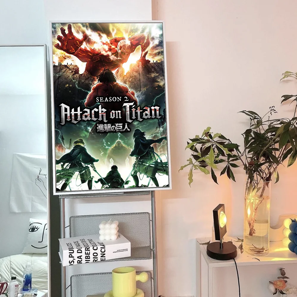 Premium Attack on Titans wall art painting for anime lovers

