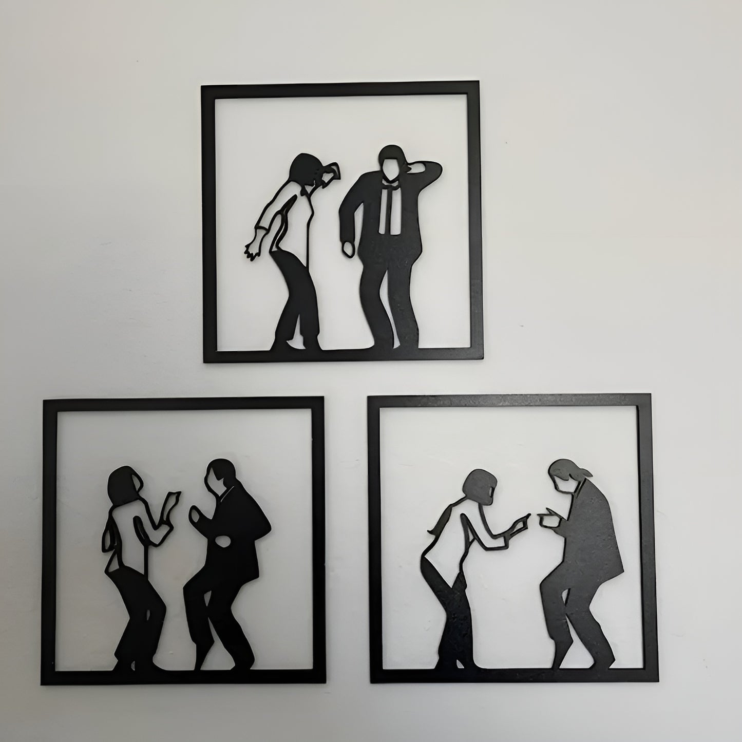 Creative Iron Wall Art for Bedroom Decor Inspired by Pulp Fiction Dance Scene
