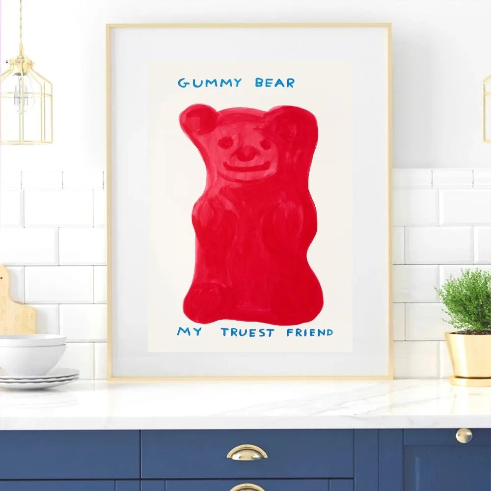 Unique David Shrigley wall art for room decor
