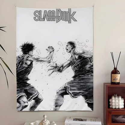 Slam Dunk manga-themed wall hanging for anime fans

