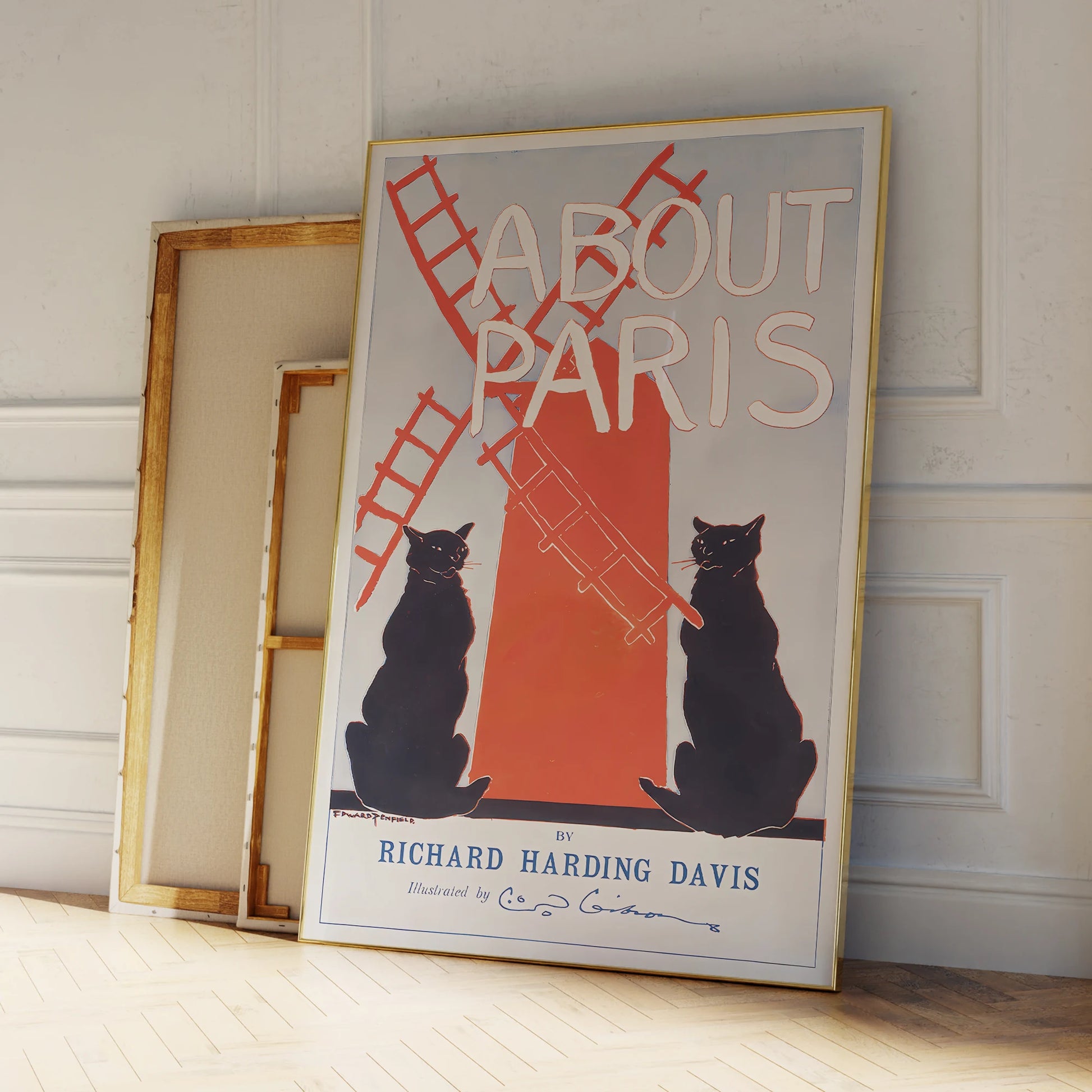 Richard Harding Davis Paris wall art print for modern living spaces

