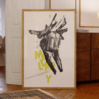 Modern abstract Robert Mallary wall art canvas print

