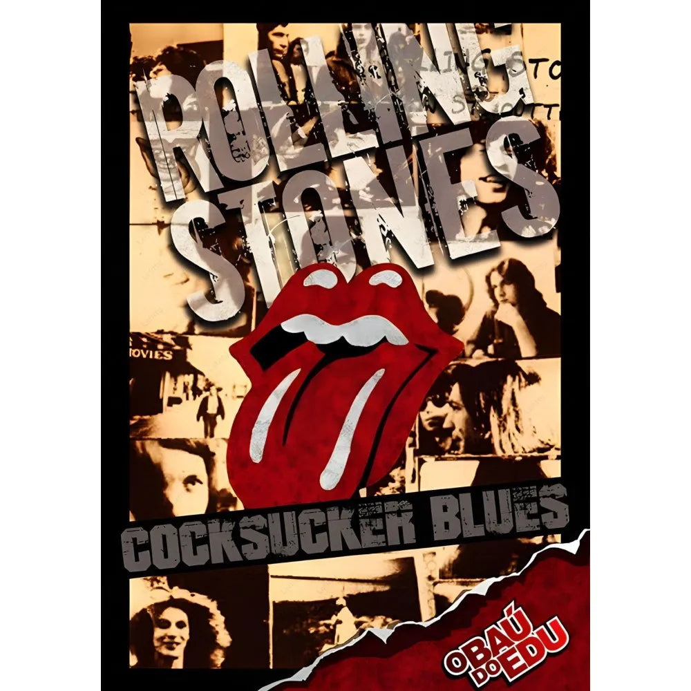 Rock band Rolling Stones vintage wall art poster for room decoration.
