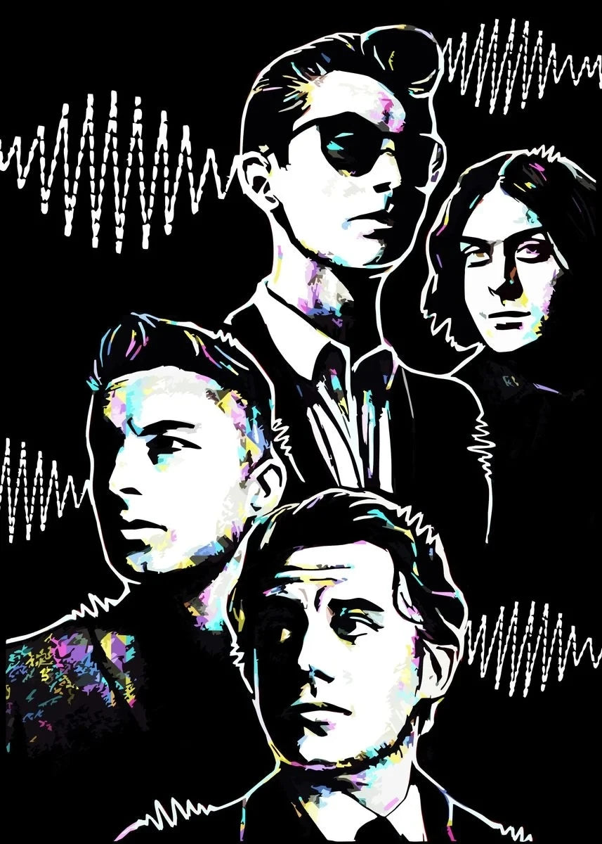Arctic Monkeys vintage-style wall print for bedroom and dorm decor
