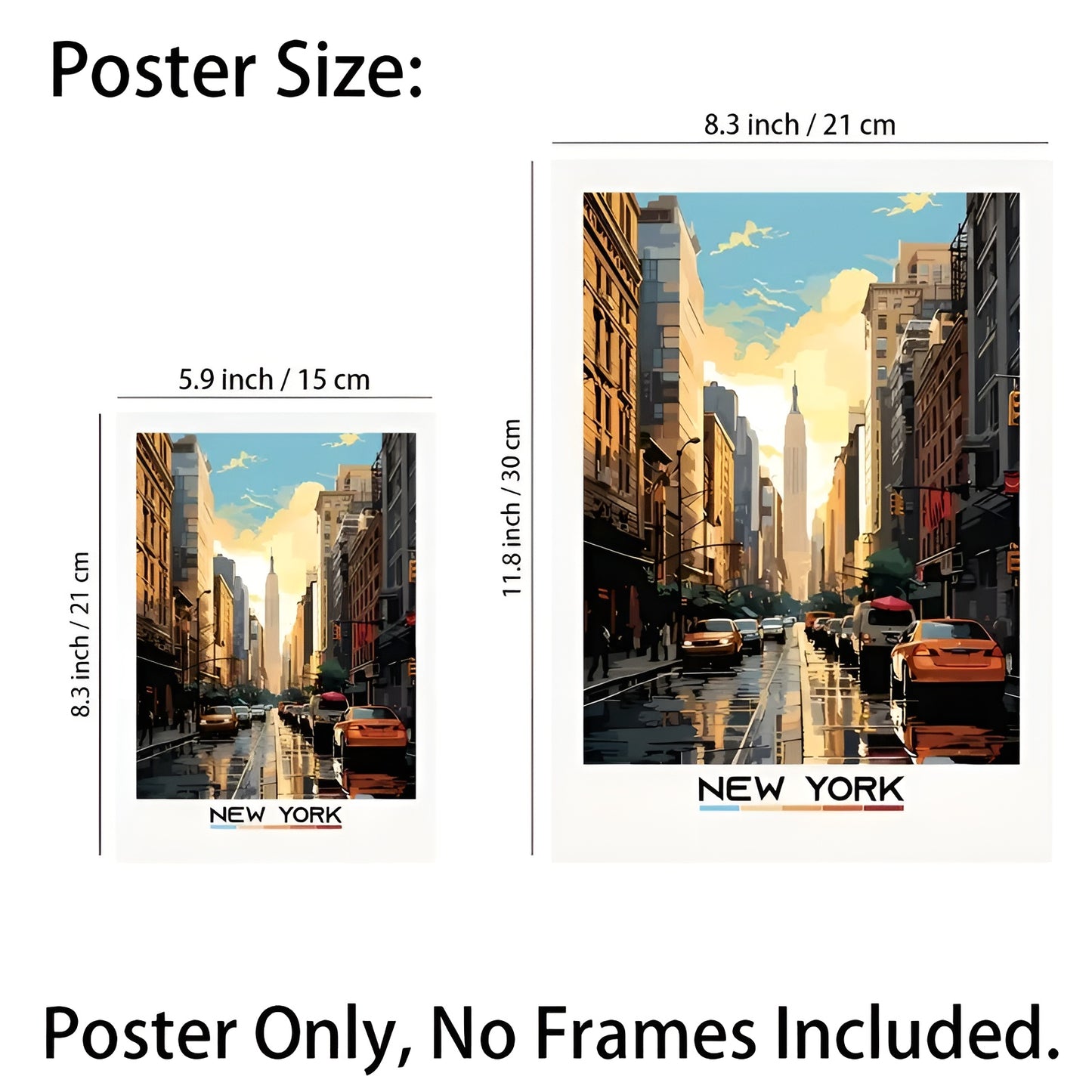 Set of 12 modern city illustration posters, ideal for room makeover
