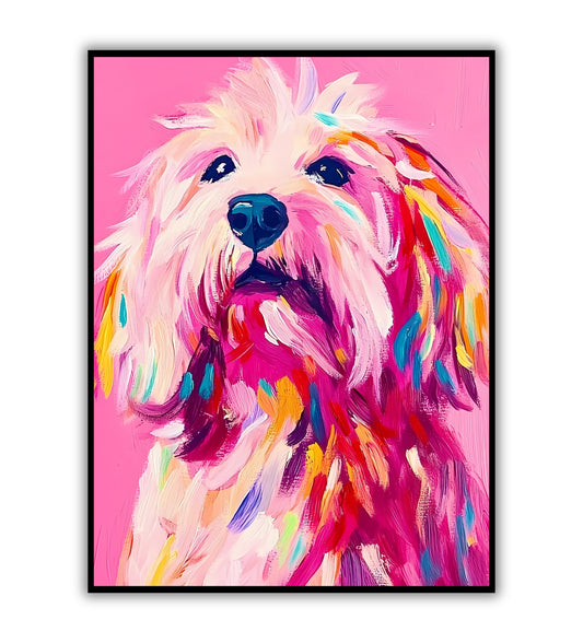 Shaggy Dog poster for playful and cozy wall decor.