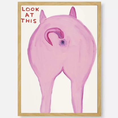 Sticky David Shrigley poster for bar or lounge decor

