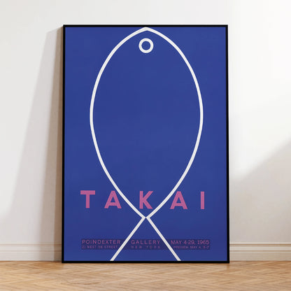 Teiji Takai inspired contemporary art print featuring fish for modern spaces

