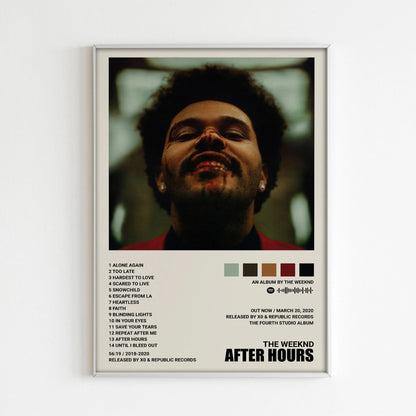 The Weeknd gift idea hip hop star wall print for home and office
