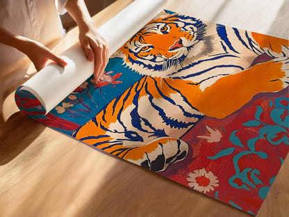 Stylish Matisse Tiger print for bold wall decor.
