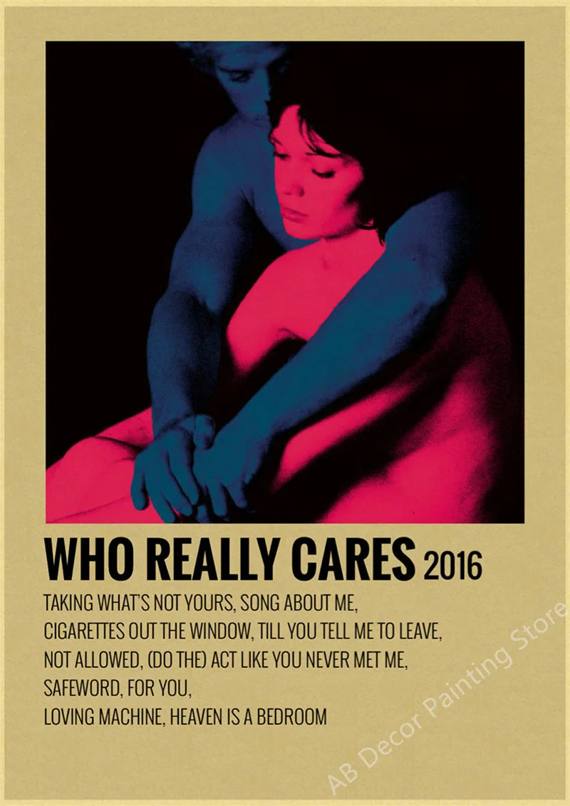 Retro TV Girl wall art print for fans of indie music and rock aesthetics
