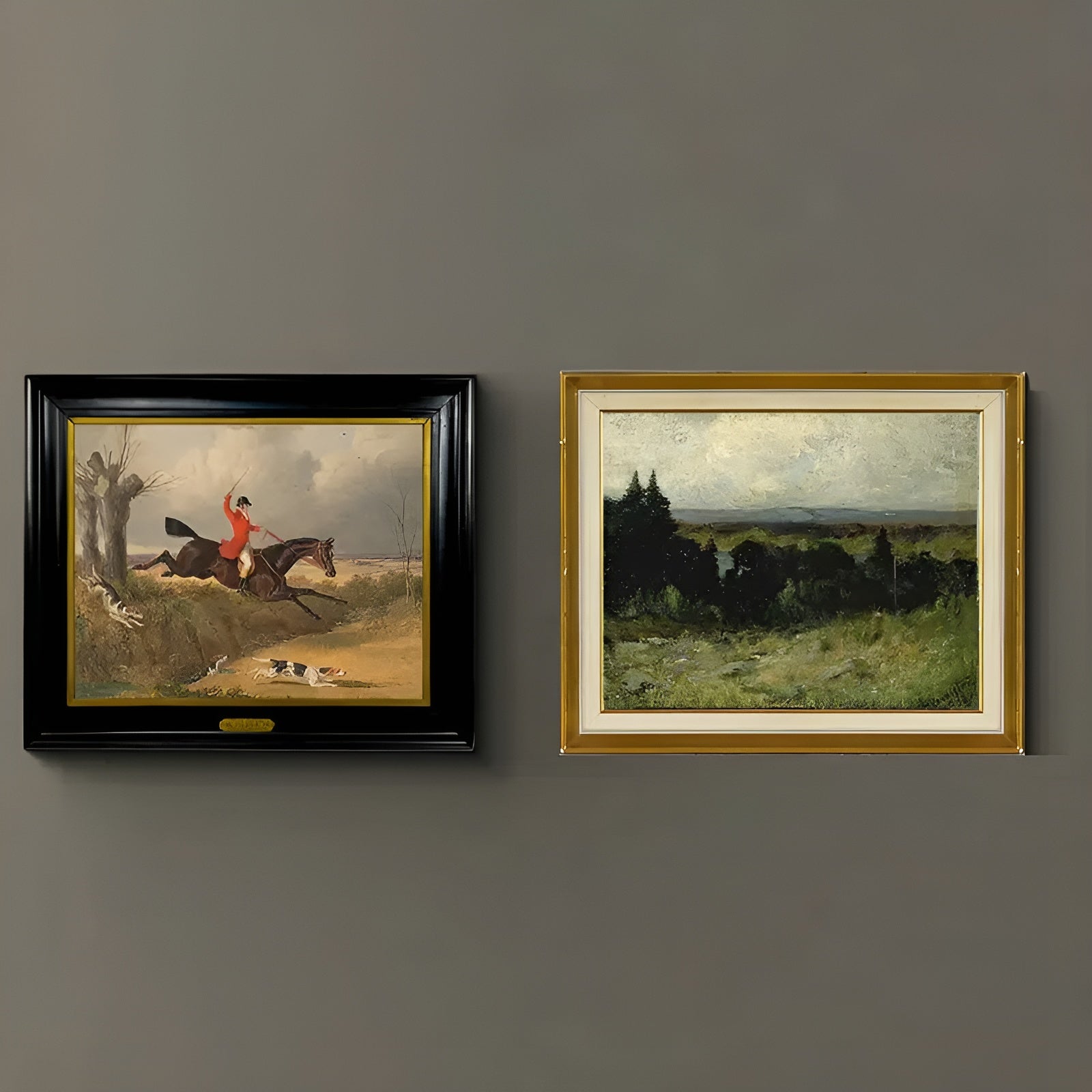 Unframed vintage canvas prints showcasing historical English portraits.
