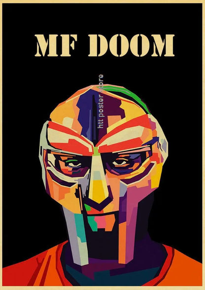 Classic MF Doom Madlib poster for music lovers and collectors
