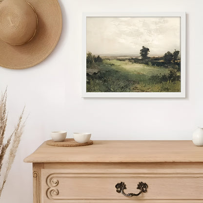 Vintage Nature Scene Poster Set, Neutral Tone Canvas Art for Walls
