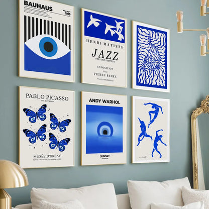 Andy Warhol style modern butterfly wall decor