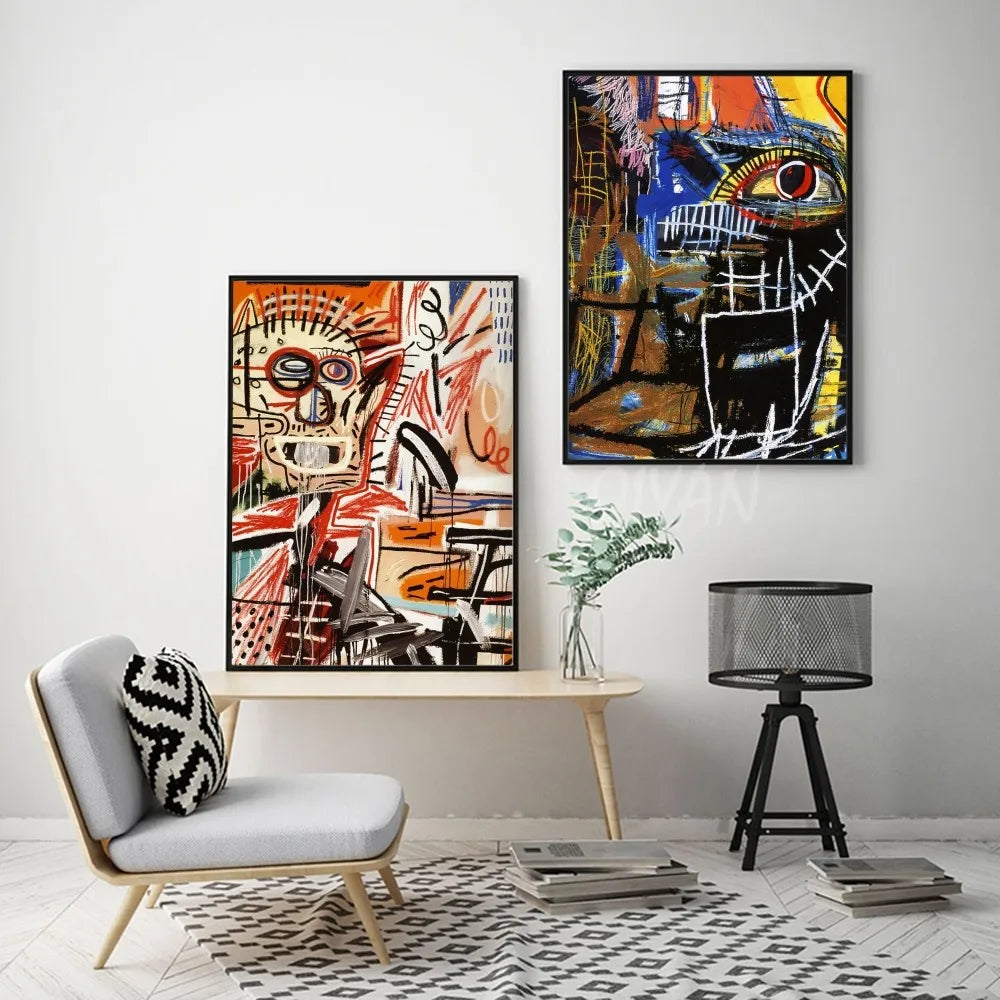 High-quality anime street art print sticker for urban-themed interiors
