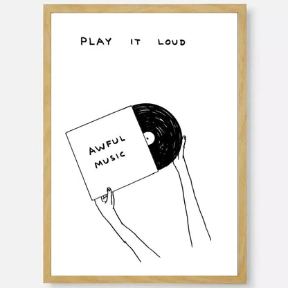 Waterproof Shrigley art print for aesthetic wall setup

