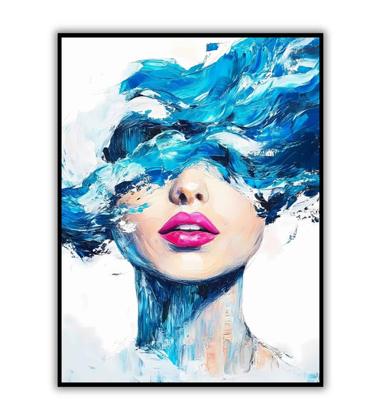 Waveform elegance minimalist wall art poster for home styling