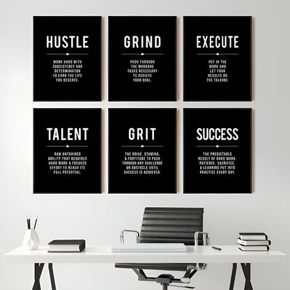 Set of 6 Motivational Quote Posters