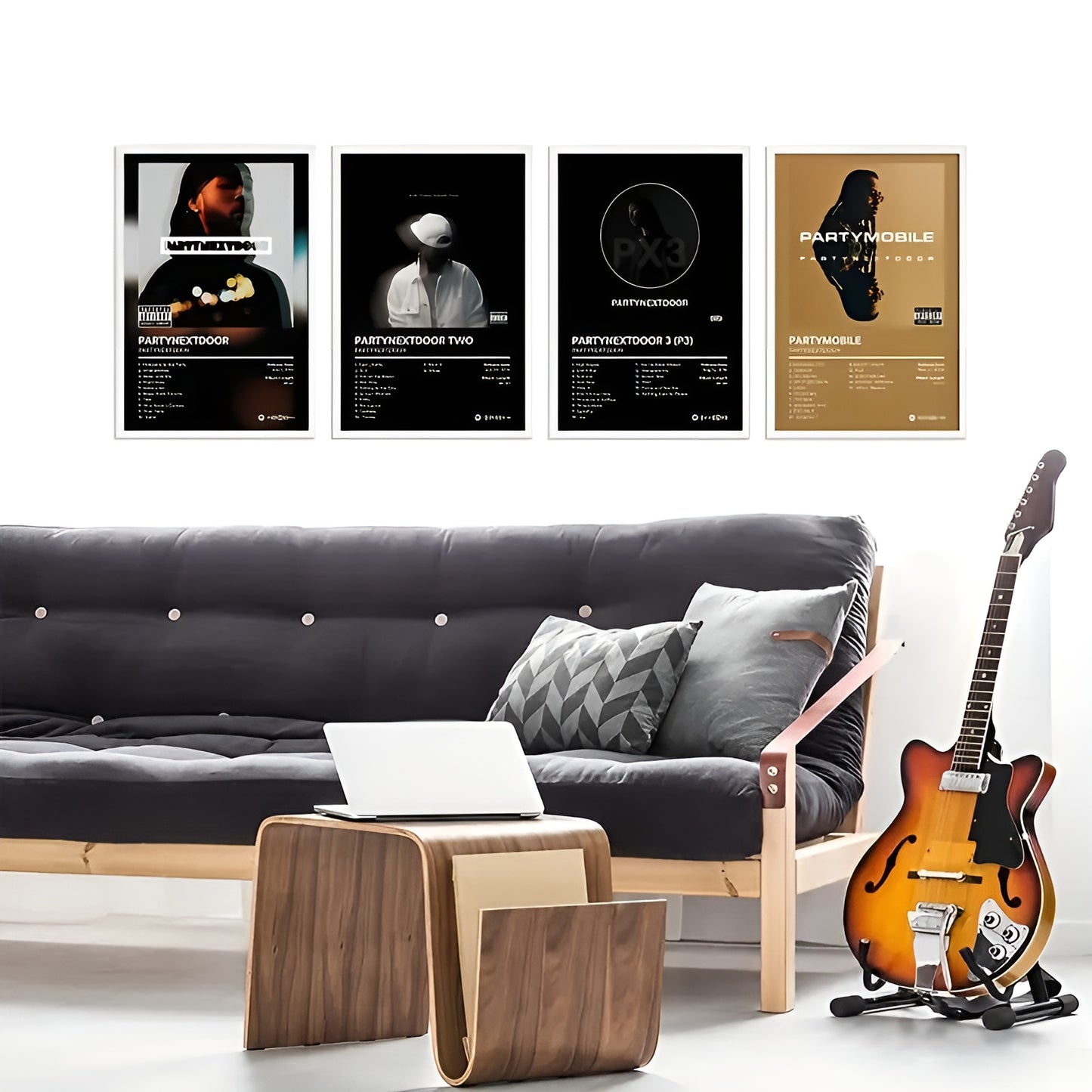 Set of 4 Music Wall Art  Canvas Poster