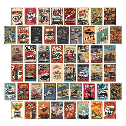 4x6 inch vintage car posters perfect for classic and industrial-themed spaces
